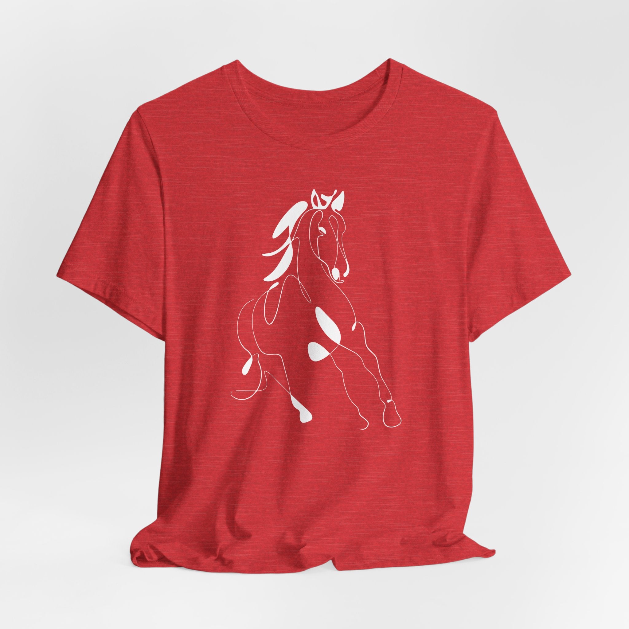 Horse #2: Horse Line Art T‑Shirt — Minimalist Equestrian Tee