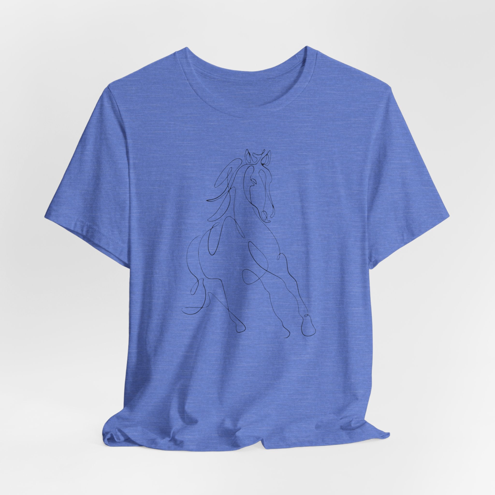 Horse #2: Horse Line Art T‑Shirt — Minimalist Equestrian Tee