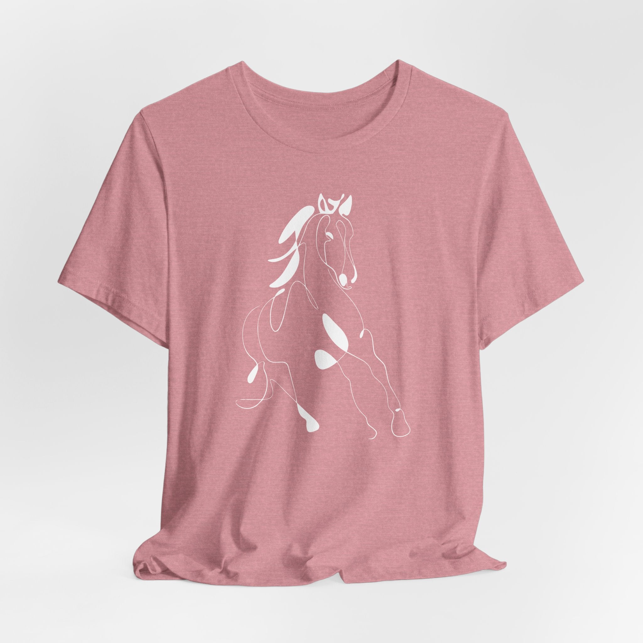 Horse #2: Horse Line Art T‑Shirt — Minimalist Equestrian Tee