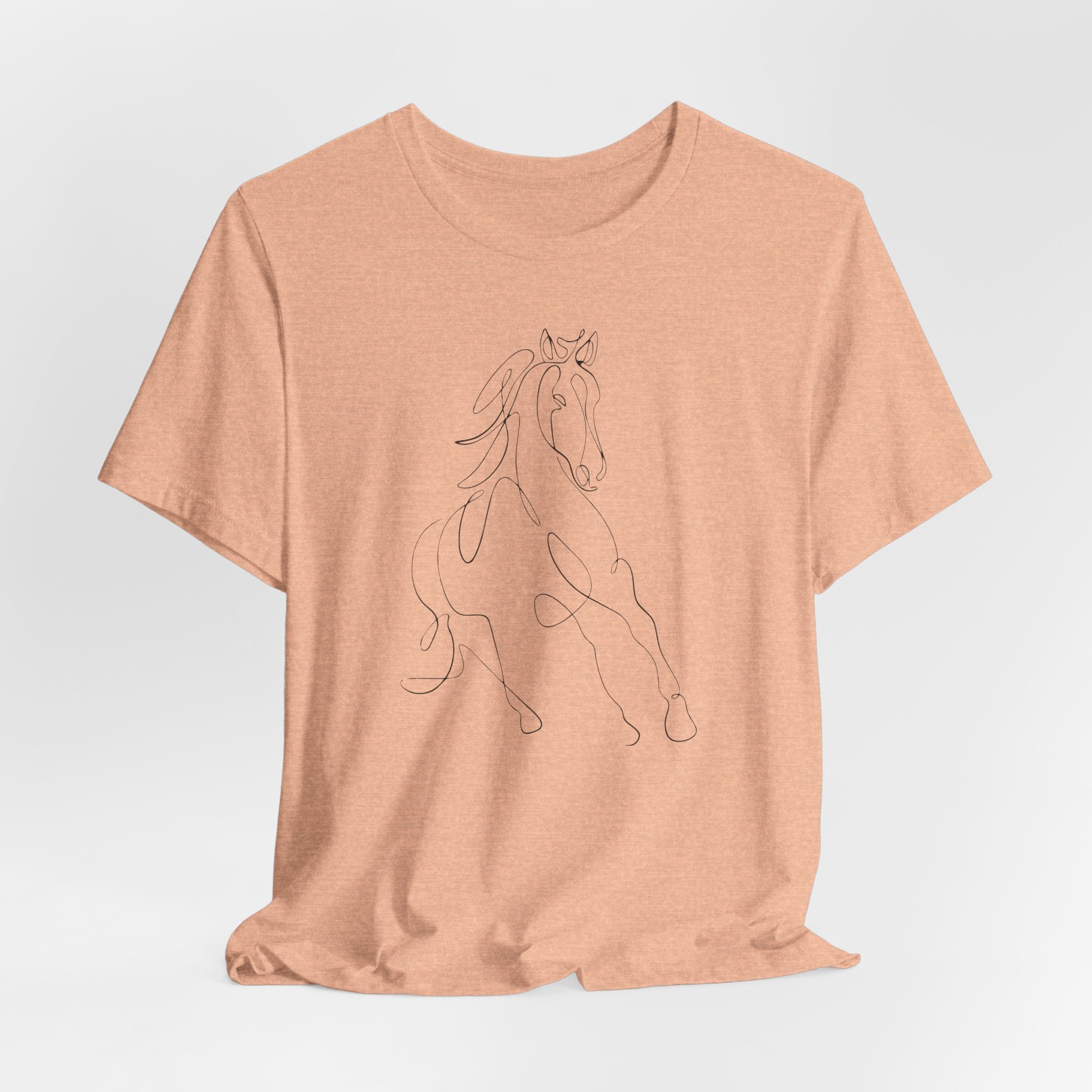Horse #2: Horse Line Art T‑Shirt — Minimalist Equestrian Tee