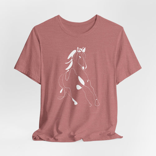 Horse #2: Horse Line Art T‑Shirt — Minimalist Equestrian Tee