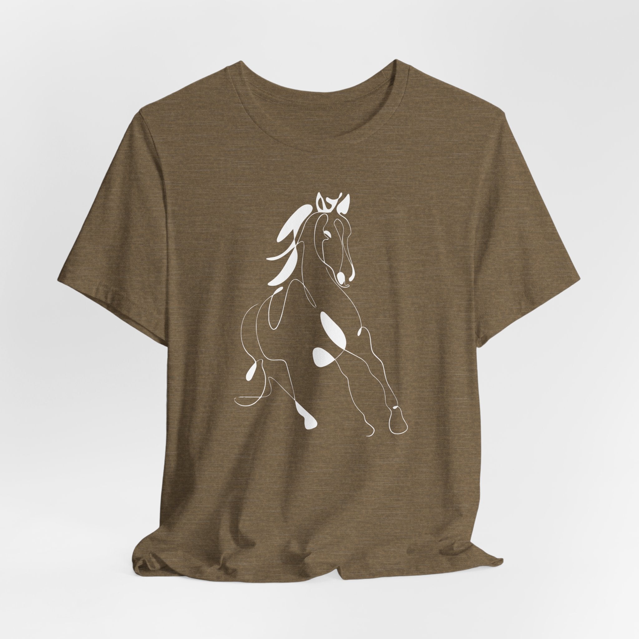 Horse #2: Horse Line Art T‑Shirt — Minimalist Equestrian Tee