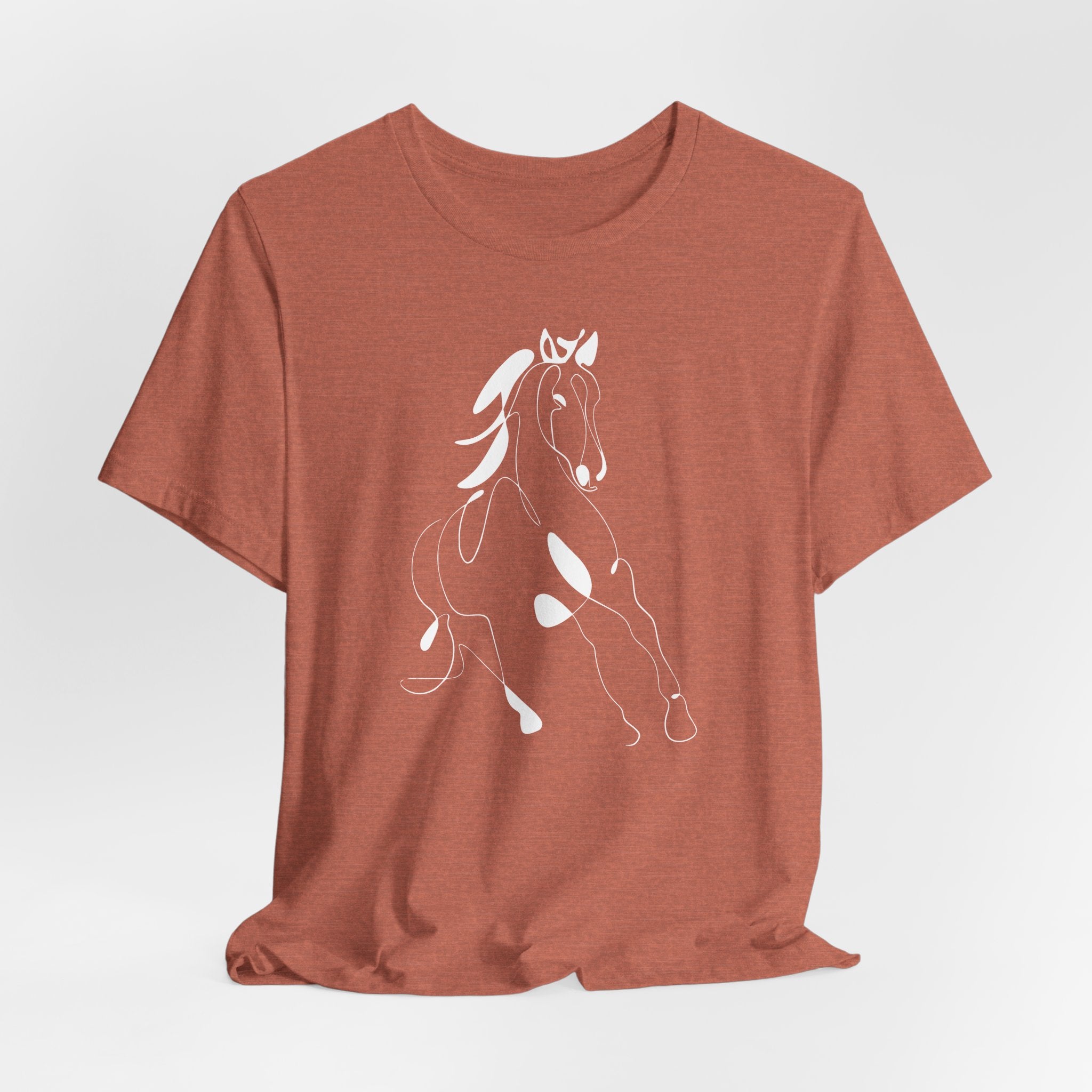 Horse #2: Horse Line Art T‑Shirt — Minimalist Equestrian Tee