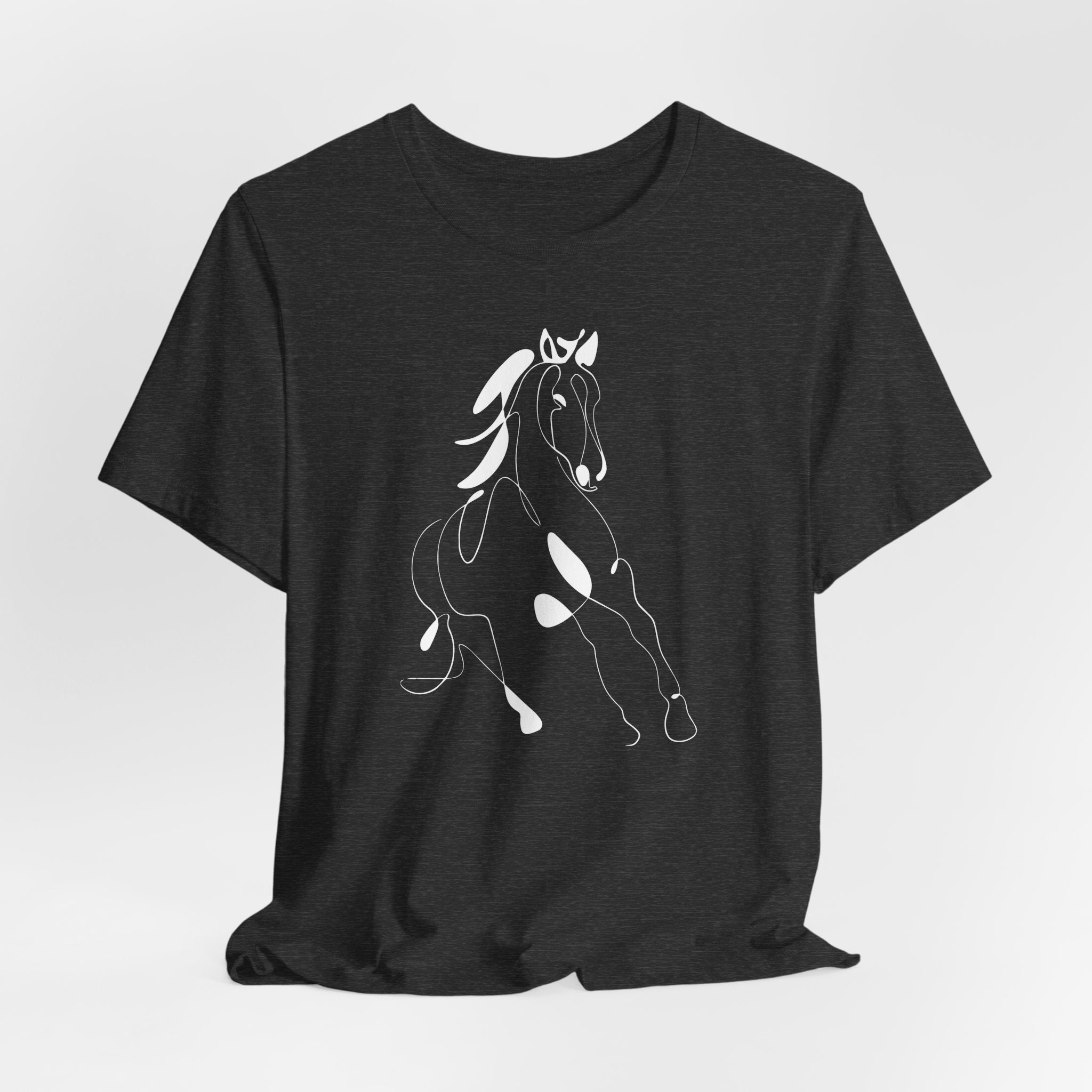 Horse #2: Horse Line Art T‑Shirt — Minimalist Equestrian Tee
