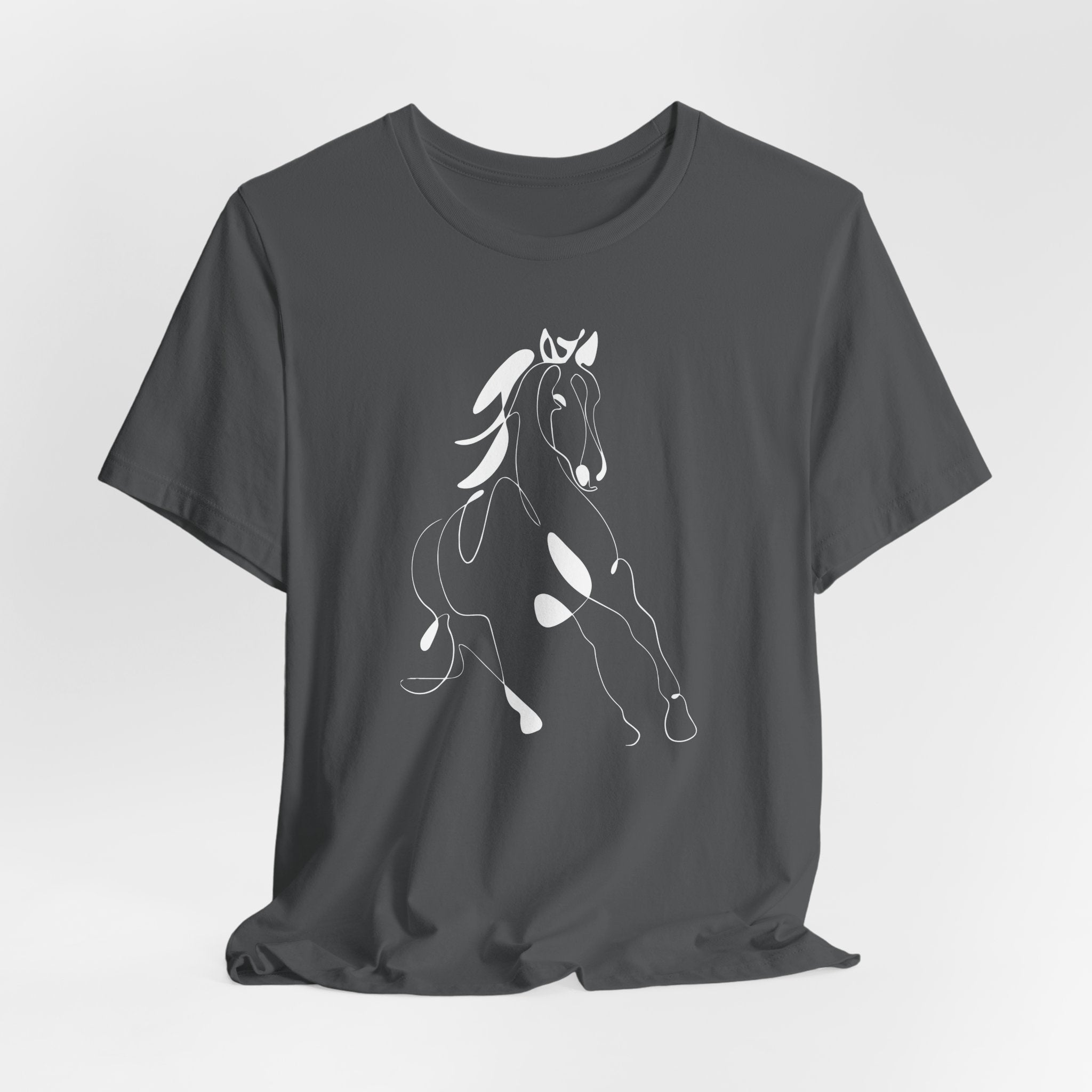Horse #2: Horse Line Art T‑Shirt — Minimalist Equestrian Tee